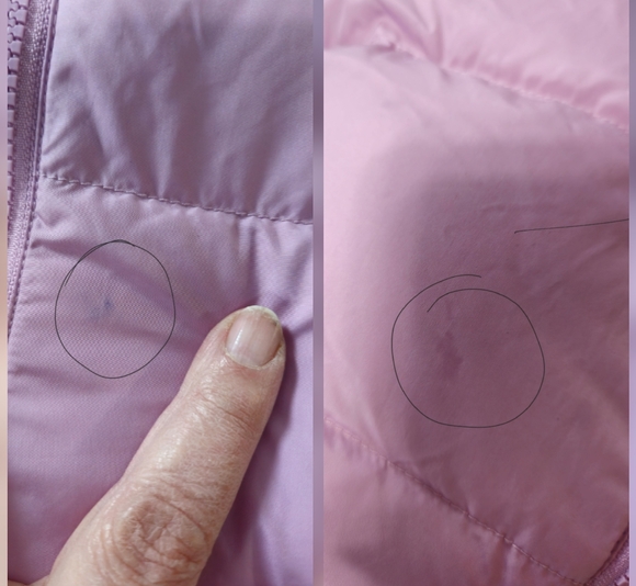 The North Face Jacket Purple /pink Puffer Women's Water Repellent New Sz L - Picture 9 of 9